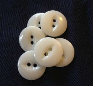 Vintage Buttons From Suspender Braces Vintage White Buttons For Braces / Suspenders