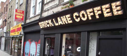 Cafe On London's Brick Lane 