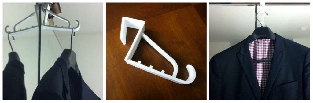 Suit hanging on clothes hoot to air after wearing 