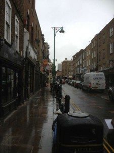London's Brick Lane On Rainy Day