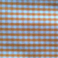 Organge and white gingham cloth 