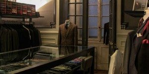 Vintaeg Looking Men's Clothing Showrrom In Paris
