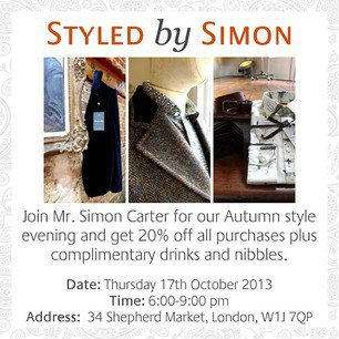 English Men's Fashion Designer Invitation