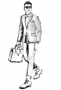 Watercolor in black and white