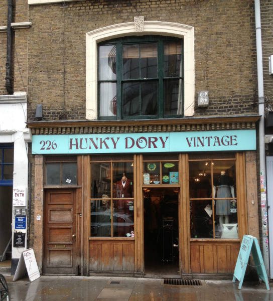 Vintage Clothing Shop Front In London's Brick Lane
