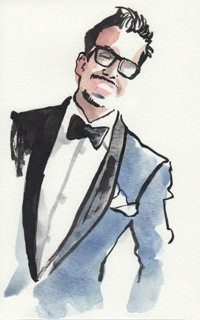 Watercolor of Carlos by Sunflowerman