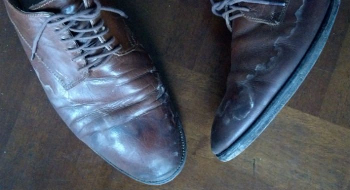 Leather Dress Shoes Destroyed By Snow and Salt