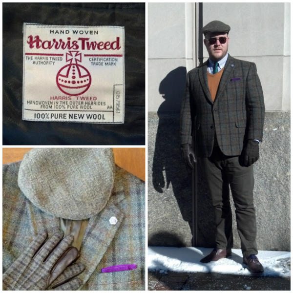 Harris Tweed street style look in Philadelphia