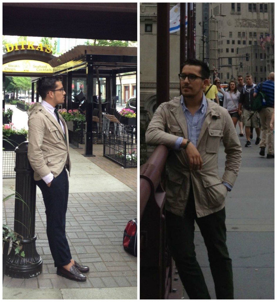 Miami street style military look