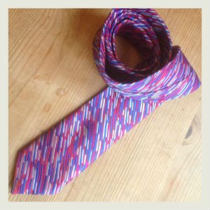 The finished skinny tie