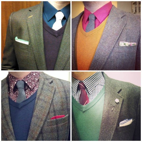 Dapper looks with sweaters and ties