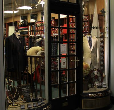 Bespoke tailors Londonstore front