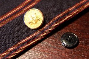How to sew Shank Benson & Clegg Brass Buttons with stay