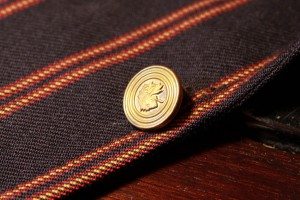 old shank button brass on French bespoke club jacket