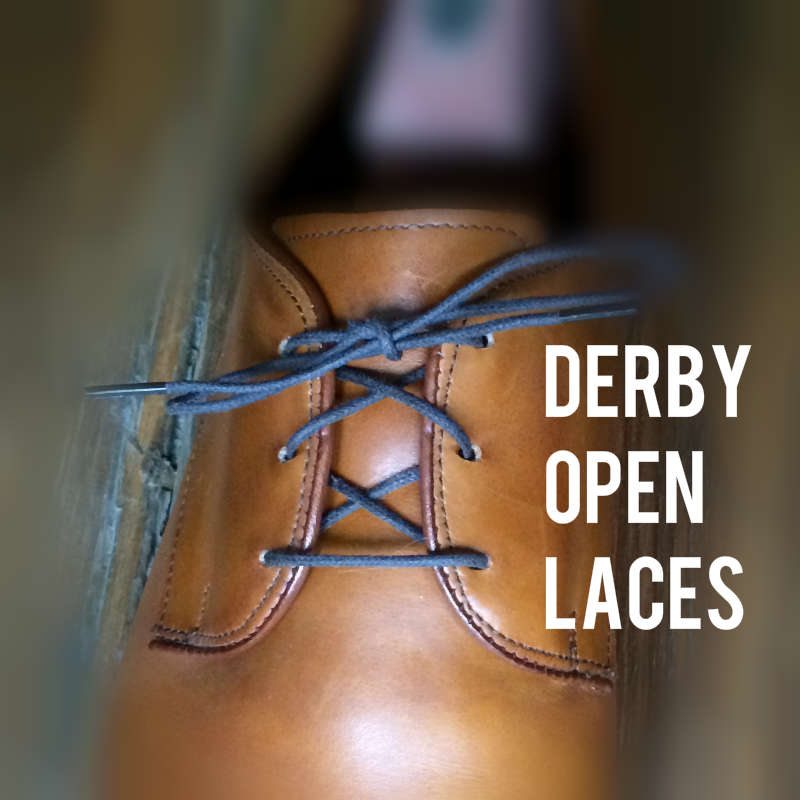 Derby Shoe With Open Laces