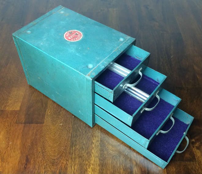 Handmade mens vintage jewelry box