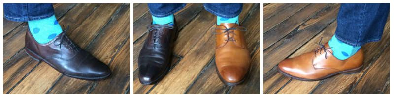 Jeans with oxford v derby