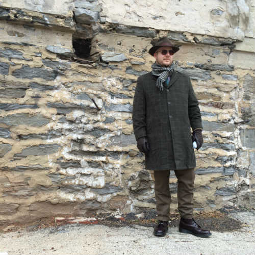 Man in dapper winter outfit