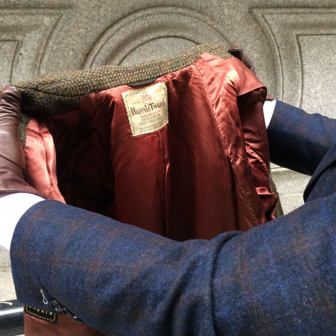 Vintage brown Harris Tweed Jacket