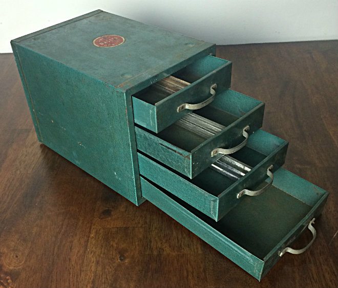 Vintage metal tool box