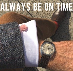 Man Wearing Watch- Be On Time