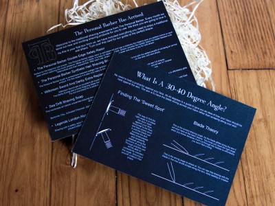 The Personal Barber - Shaving Instructions