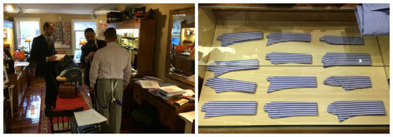 Budd bespoke shirt fitting