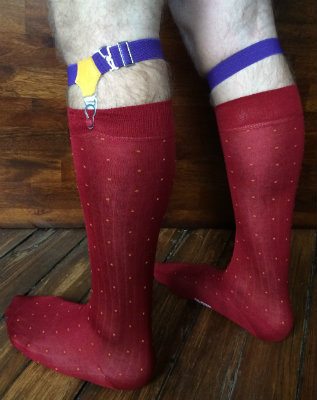 Example of mens sock garters