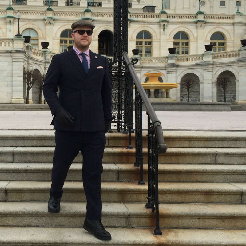 Street style SherryKash three piece suit