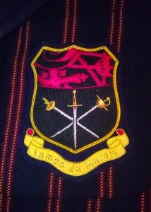 benson and clegg blazer badge on jacket