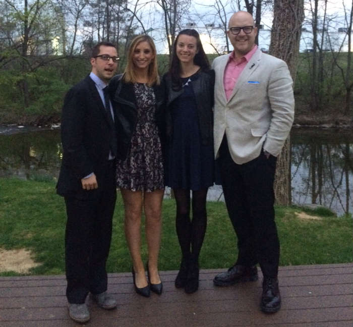 Two Couple At Wedding Rehearsal