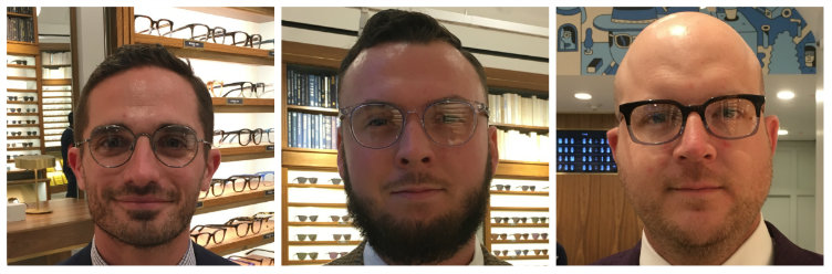 Small, medium, and large heads