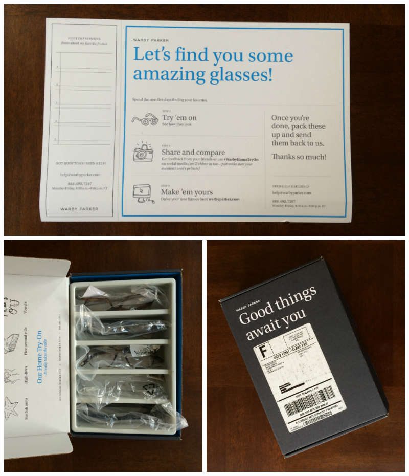 Warby Parker Home Try-On Box