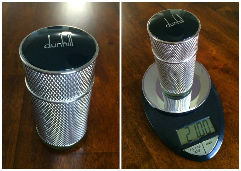 Dunhill ICON Bottle weighed