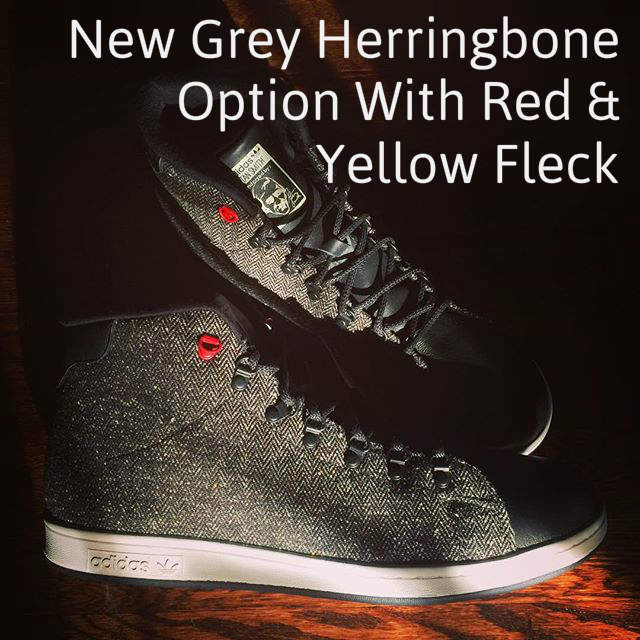 Grey Herringbone Stan Smith by Adidas