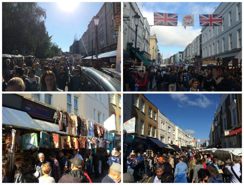 Shots of Portobello Road Market London