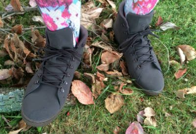 Stan Smith Winter Boots On Log