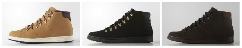 Three Stan Smith Winter Boot Colors