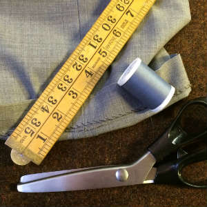Trousers about to be tailored