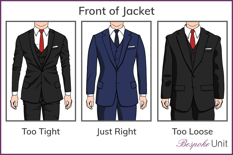 correct front of suit jacket fit