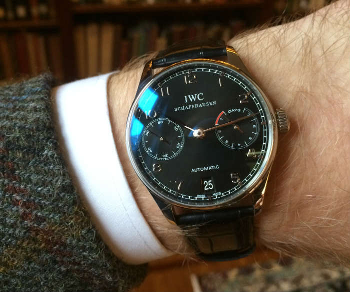 IWC Schaffhausen Watch with black dial