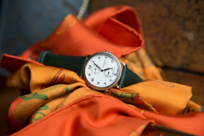 Patek 5034j with green leather strap