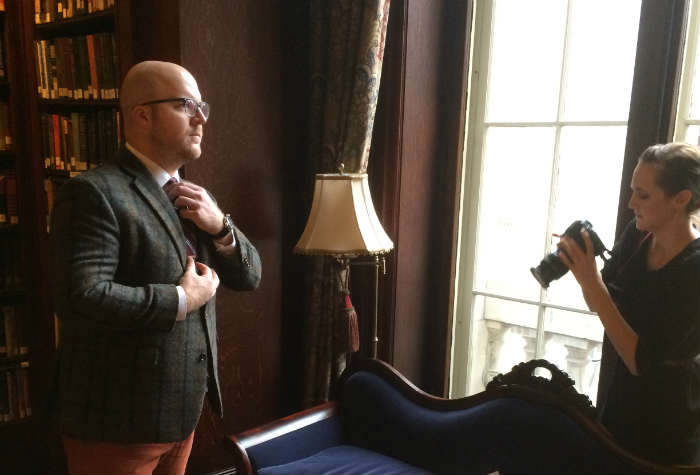 Paul Anthony modeling IWC Watch