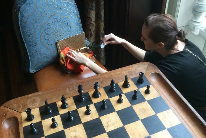 Photographer staging Patek Philippe 5034j shot