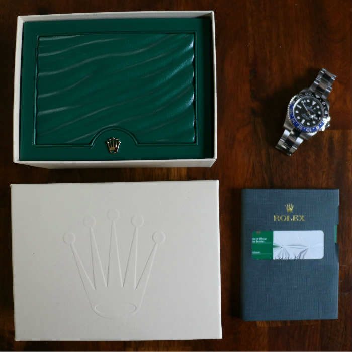 Rolex GMT Batman Box Items
