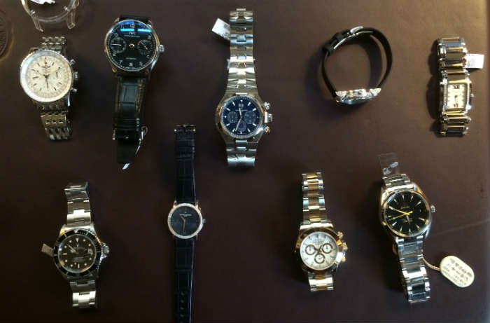Selection of mens and ladies swiss luxury watches