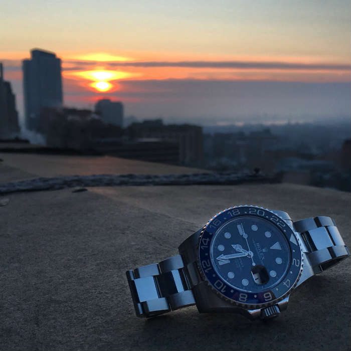 Sunrise In Philadelphia Highlighting Rolex GMT