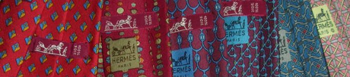 Vintage Hermes Silk Ties