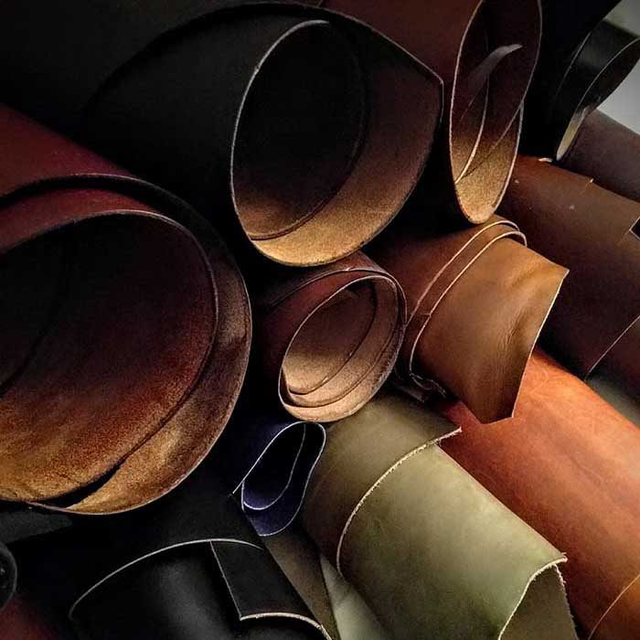 Rolles Of Horween Leather Hides