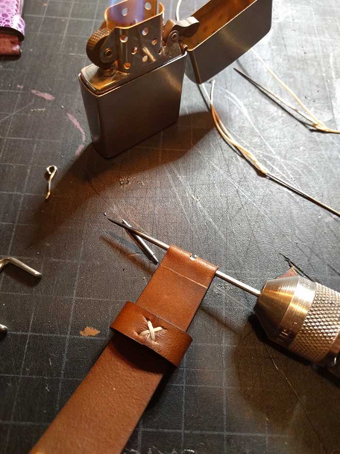 Buckle Tang Hole Opening Cut